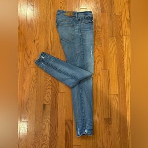 Madewell 9” High Rise Skinny Stretch Denim Ripped Knee Distressed - Size 29